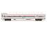 Corrugated passenger cars of Amtrak - red, white, blue and aluminum 10-Car Set