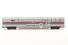 Corrugated passenger cars of Amtrak - red, white, blue and aluminum 10-Car Set