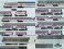 Corrugated passenger cars of Amtrak - red, white, blue and aluminum 10-Car Set