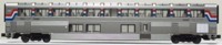 Superliner of Amtrak - silver with red,white & blue stripes 4-Car Set