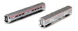 Lightweight corrugated cafe and baggage of Amtrak - silver, red, white and blue 28015, 1221