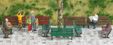 Park Benches HO scale.