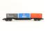 Bogie Container Wagon with 3 containers