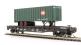 52' 6" Flat Car c/w 35' Trailer B&O - Railway Express