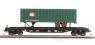 52' 6" Flat Car c/w 35' Trailer B&O - Railway Express