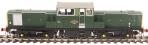 Class 17 'Clayton' in BR green with small yellow panels - unnumbered