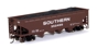 American 40ft quad hopper wagon in Southern brown livery