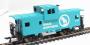 American 36ft wide vision caboose in Great Northern livery