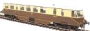 GWR AEC diesel railcar 22 in GWR chocolate and cream with white roof and monogram
