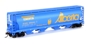 Cylindrical grain hopper wagon in Alberta/Edmonton livery