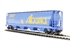 Cylindrical grain hopper wagon in Alberta/Edmonton livery