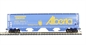 Cylindrical grain hopper wagon in Alberta/Edmonton livery