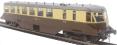 GWR AEC diesel railcar 29 in GWR chocolate and cream with grey roof and coat of arms emblem