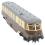 GWR AEC diesel railcar 22 in GWR chocolate and cream with grey roof and shirtbutton emblem