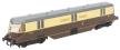 GWR AEC diesel parcels railcar 34 in GWR chocolate and cream "Express Parcels"