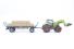 Claas Tractor with bale grabber & trolley