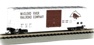 50' ACF outside braced boxcar of the McCloud River - white with brown door & grey roof 2197