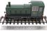 Class 03 shunter in BR green with no yellow ends and 'flowerpot' exhaust - unnumbered