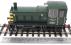 Class 03 shunter D2033 in BR green with wasp stripes and 'flowerpot' exhaust