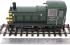 Class 03 shunter in BR green with wasp stripes and 'flowerpot' exhaust - unnumbered