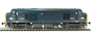 Class 23 Baby Deltic diesel D5909 in BR Blue with large yellow ends (weathered).