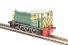 Class 05 Hunslet shunter D2581 in BR green with wasp stripes