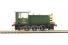 Class 05 Hunslet shunter D2592 in BR green with wasp stripes