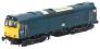 Class 25 25095 in BR blue with black cab windows and front numbers