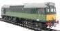 Class 25/3 in BR green with small yellow panels - unnumbered