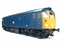 Class 26 Diesel BR Blue with full yellow ends.
