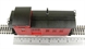 Wood side door caboose (with lighting) - Painted, unlettered (caboose red)