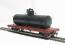 Bogie Tank Car with Flat Frame in Unlettered Black