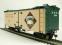 American billboard reefer freight car in Amherst Brewing livery