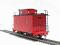 American caboose in painted unlettered livery (with lights)