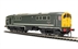 Class 28 Co-Bo Diesel D5707 BR Green with full yellow ends.