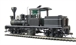 T-Boiler Two-Truck Shay Painted, Unlettered W/Wood Cab (Black W/White Pinstripes) with DCC sound