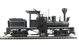 T-Boiler Two-Truck Shay Painted, Unlettered W/Wood Cab (Black W/White Pinstripes) with DCC sound