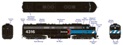 E8A EMD 4316 of Amtrak - digital sound fitted
