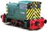 Class 02 Diesel Shunter 02004  in BR Green with wasp stripes - Weathered