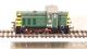 Class 07 shunter D2985 in BR green with wasp stripes