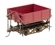American wood side-dump mining/logging car - Pack of 3