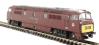 Class 52 'Western' D1029 "Western Legionnaire" in BR maroon with small yellow panel