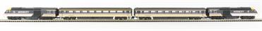 Class 43 HST 4-car book set in Intercity Swallow - 43075, 43106 with 2 Mk3 coaches