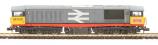 Class 58 58020 "Doncaster Works" in Railfreight grey with red stripe and cab front logo - Digital fitted
