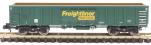 MJA mineral and aggregates twin bogie box wagon in Freightliner green - 502019 & 502020 - pack of 2