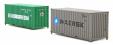 20ft containers "Evergreen" - 321977 2 & 371754 3 / "Maersk" - 771766 & 763500 7 - pack of 4