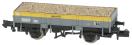 Grampus engineers open wagon in Civil Engineers 'Dutch' grey and yellow - DB990518