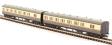 GWR B Set 6451 and 6452 in GWR chocolate and cream with shirtbutton emblem