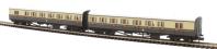 GWR B set 6445 and 6446 in GWR chocolate and cream with Twin Cities crest