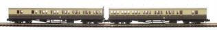GWR B set 6449 and 6450 in GWR chocolate and cream with Twin Cities crest